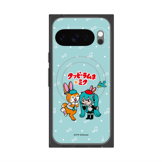 プレミアムスクエアケース with Pixelsnap［ 初音ミク×クッピーラムネ - 初音ミク×クッピー - デフォルメイラスト ］