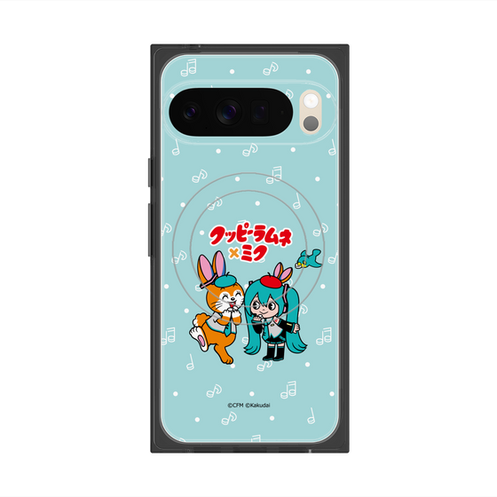 プレミアムスクエアケース with Pixelsnap［ 初音ミク×クッピーラムネ - 初音ミク×クッピー - デフォルメイラスト ］