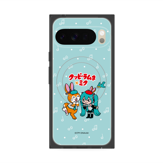 プレミアムスクエアケース with Pixelsnap［ 初音ミク×クッピーラムネ - 初音ミク×クッピー - デフォルメイラスト ］