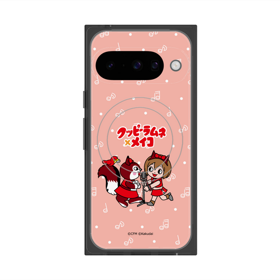 プレミアムスクエアケース with Pixelsnap［ 初音ミク×クッピーラムネ - MEIKO×ラム - デフォルメイラスト ］