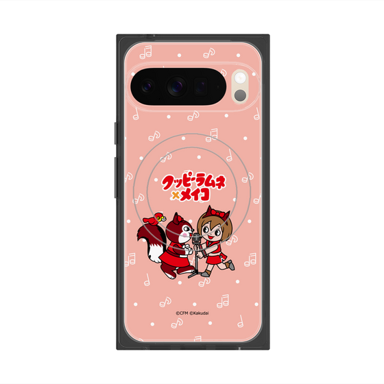 プレミアムスクエアケース with Pixelsnap［ 初音ミク×クッピーラムネ - MEIKO×ラム - デフォルメイラスト ］