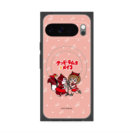 プレミアムスクエアケース with Pixelsnap［ 初音ミク×クッピーラムネ - MEIKO×ラム - デフォルメイラスト ］