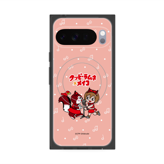 プレミアムスクエアケース with Pixelsnap［ 初音ミク×クッピーラムネ - MEIKO×ラム - デフォルメイラスト ］