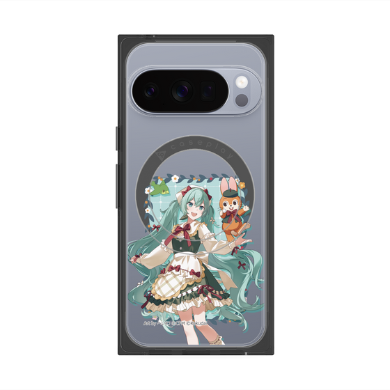 プレミアムスクエアケース with Pixelsnap［ 初音ミク×クッピーラムネ - 初音ミク×クッピー - 等身イラスト1 ］