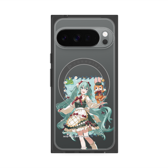 プレミアムスクエアケース with Pixelsnap［ 初音ミク×クッピーラムネ - 初音ミク×クッピー - 等身イラスト1 ］