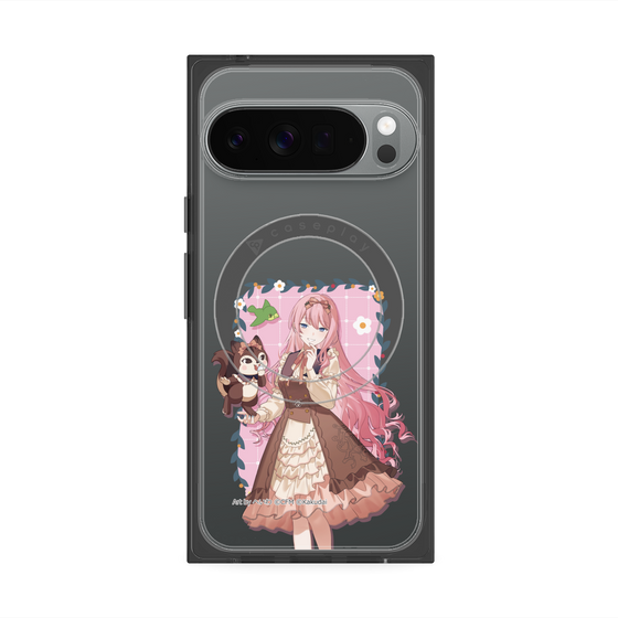 プレミアムスクエアケース with Pixelsnap［ 初音ミク×クッピーラムネ - 巡音ルカ×ラム - 等身イラスト1 ］