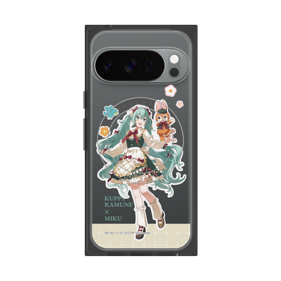 プレミアムスクエアケース with Pixelsnap［ 初音ミク×クッピーラムネ - 初音ミク×クッピー - 等身イラスト2 ］