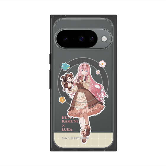 プレミアムスクエアケース with Pixelsnap［ 初音ミク×クッピーラムネ - 巡音ルカ×ラム - 等身イラスト2 ］