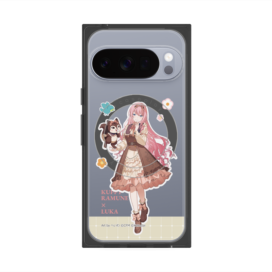 プレミアムスクエアケース with Pixelsnap［ 初音ミク×クッピーラムネ - 巡音ルカ×ラム - 等身イラスト2 ］