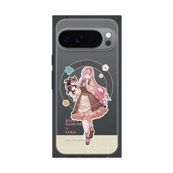 プレミアムスクエアケース with Pixelsnap［ 初音ミク×クッピーラムネ - 巡音ルカ×ラム - 等身イラスト2 ］