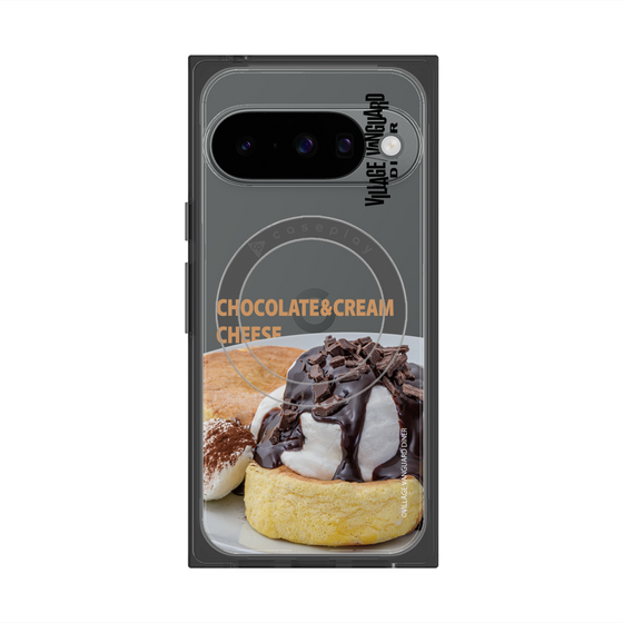 プレミアムスクエアケース with Pixelsnap［ ヴィレッジヴァンガードダイナー - チョコレート&クリームチーズパンケーキ ］