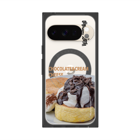プレミアムスクエアケース with Pixelsnap［ ヴィレッジヴァンガードダイナー - チョコレート&クリームチーズパンケーキ ］