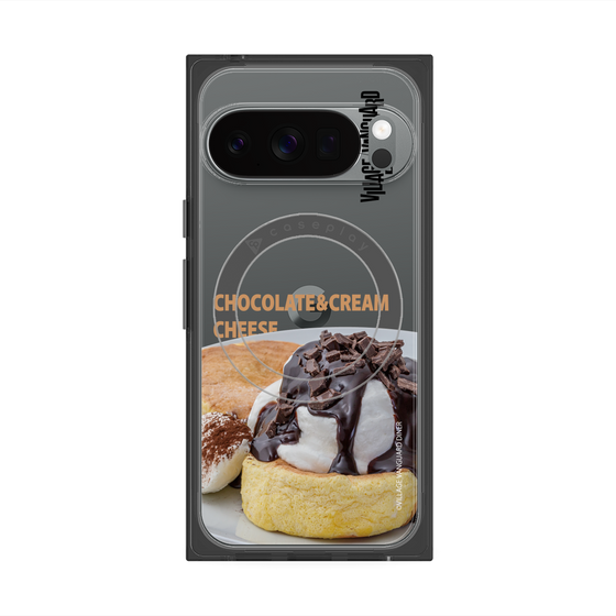 プレミアムスクエアケース with Pixelsnap［ ヴィレッジヴァンガードダイナー - チョコレート&クリームチーズパンケーキ ］