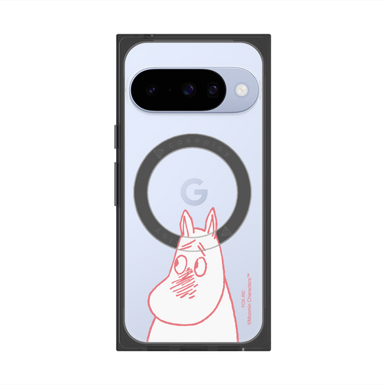 プレミアムスクエアケース with Pixelsnap［ MOOMIN - Blushing face ］