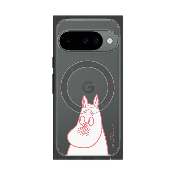 プレミアムスクエアケース with Pixelsnap［ MOOMIN - Blushing face ］