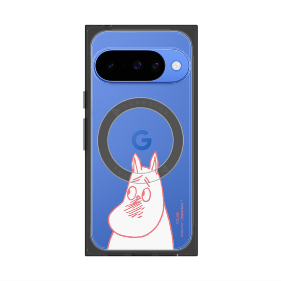 プレミアムスクエアケース with Pixelsnap［ MOOMIN - Blushing face ］