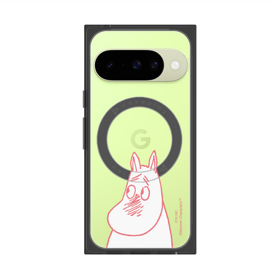 プレミアムスクエアケース with Pixelsnap［ MOOMIN - Blushing face ］