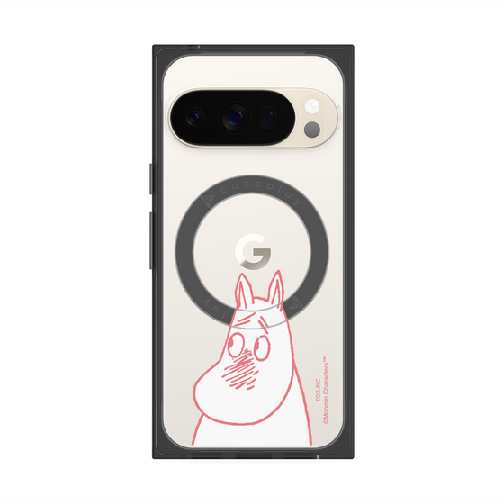 プレミアムスクエアケース with Pixelsnap［ MOOMIN - Blushing face ］