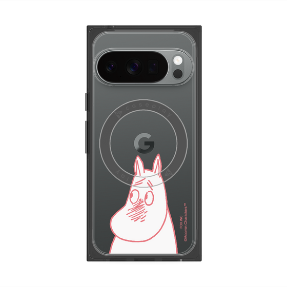 プレミアムスクエアケース with Pixelsnap［ MOOMIN - Blushing face ］