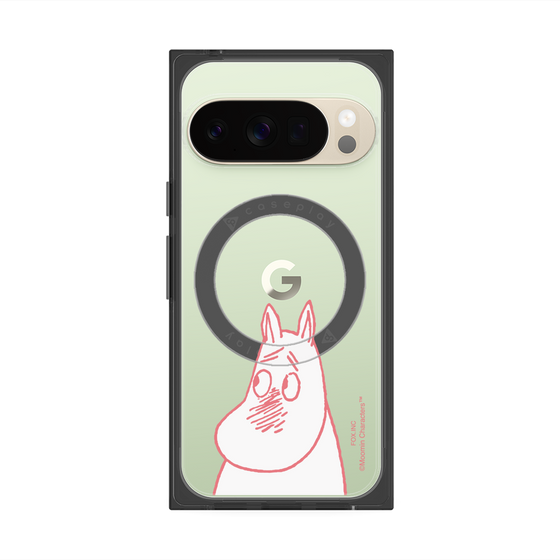プレミアムスクエアケース with Pixelsnap［ MOOMIN - Blushing face ］