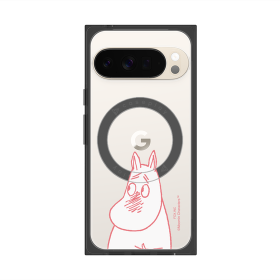 プレミアムスクエアケース with Pixelsnap［ MOOMIN - Blushing face ］