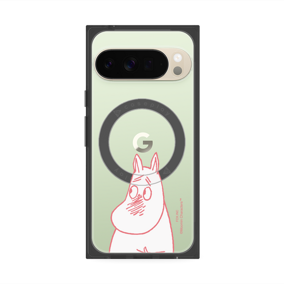プレミアムスクエアケース with Pixelsnap［ MOOMIN - Blushing face ］