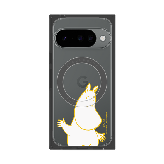 プレミアムスクエアケース with Pixelsnap［ MOOMIN - Happy face ］