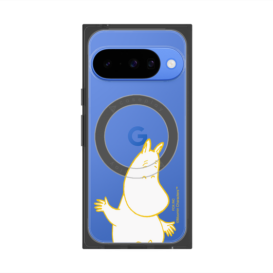 プレミアムスクエアケース with Pixelsnap［ MOOMIN - Happy face ］