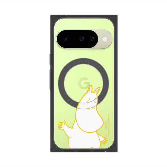 プレミアムスクエアケース with Pixelsnap［ MOOMIN - Happy face ］