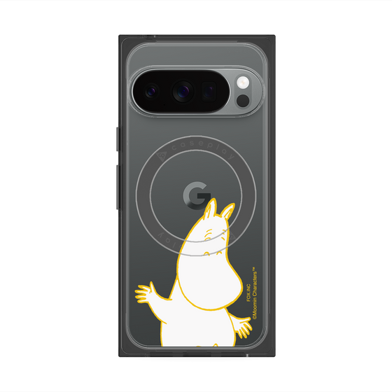 プレミアムスクエアケース with Pixelsnap［ MOOMIN - Happy face ］