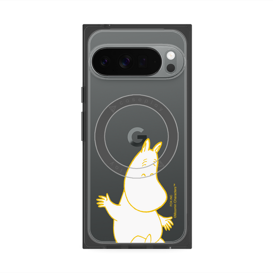 プレミアムスクエアケース with Pixelsnap［ MOOMIN - Happy face ］