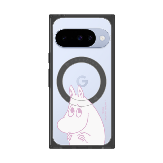 プレミアムスクエアケース with Pixelsnap［ MOOMIN - Fearful face ］