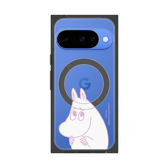 プレミアムスクエアケース with Pixelsnap［ MOOMIN - Fearful face ］