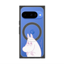 プレミアムスクエアケース with Pixelsnap［ MOOMIN - Fearful face ］
