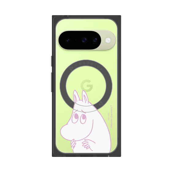 プレミアムスクエアケース with Pixelsnap［ MOOMIN - Fearful face ］