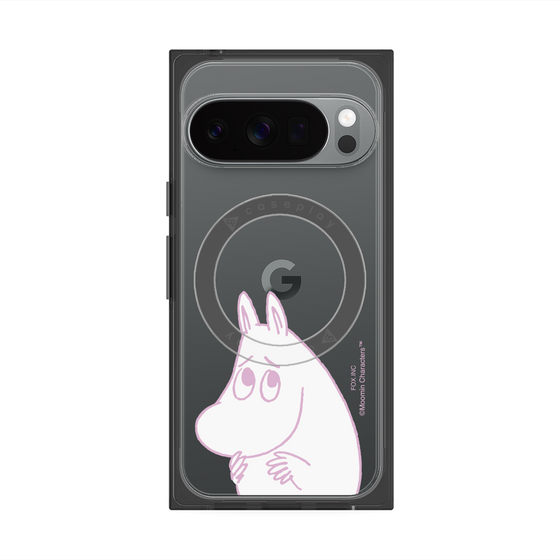 プレミアムスクエアケース with Pixelsnap［ MOOMIN - Fearful face ］