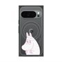 プレミアムスクエアケース with Pixelsnap［ MOOMIN - Fearful face ］