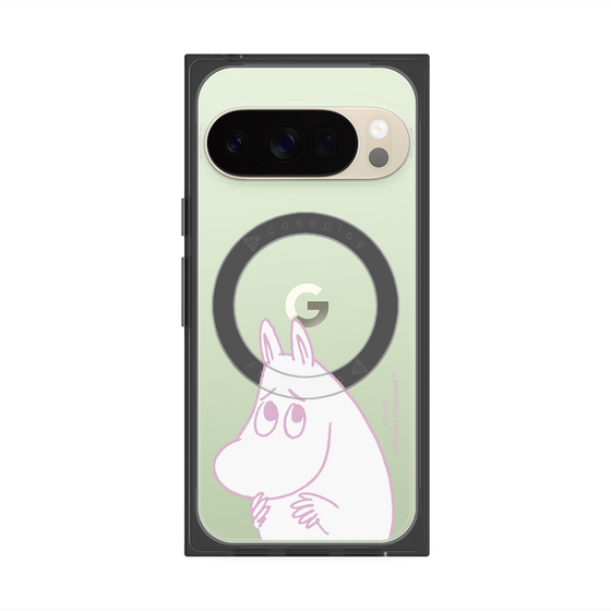 プレミアムスクエアケース with Pixelsnap［ MOOMIN - Fearful face ］