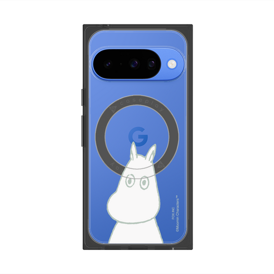 プレミアムスクエアケース with Pixelsnap［ MOOMIN - Troubled face ］