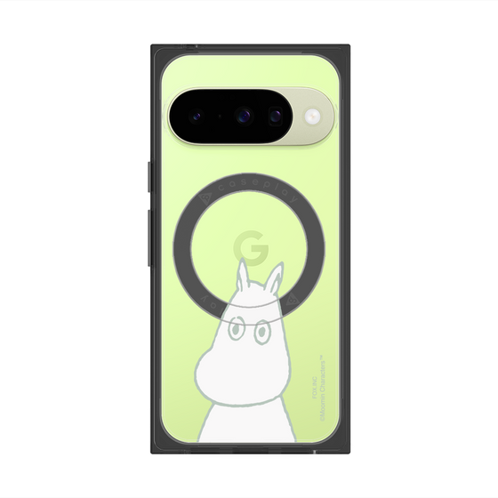 プレミアムスクエアケース with Pixelsnap［ MOOMIN - Troubled face ］