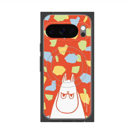 プレミアムスクエアケース with Pixelsnap［ MOOMIN - Angry face - color ］