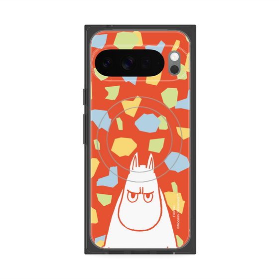プレミアムスクエアケース with Pixelsnap［ MOOMIN - Angry face - color ］