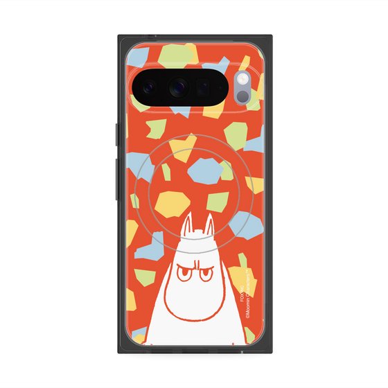 プレミアムスクエアケース with Pixelsnap［ MOOMIN - Angry face - color ］