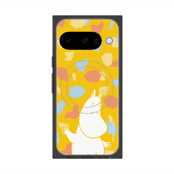 プレミアムスクエアケース with Pixelsnap［ MOOMIN - Happy face - color ］