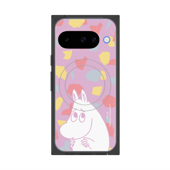 プレミアムスクエアケース with Pixelsnap［ MOOMIN - Fearful face - color ］