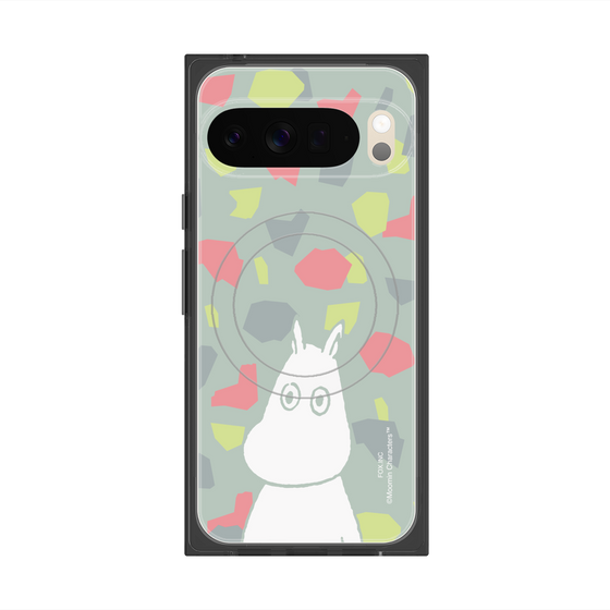 プレミアムスクエアケース with Pixelsnap［ MOOMIN - Troubled face - color ］