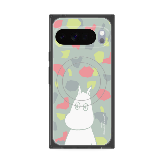プレミアムスクエアケース with Pixelsnap［ MOOMIN - Troubled face - color ］