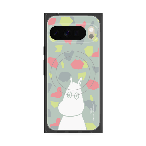 プレミアムスクエアケース with Pixelsnap［ MOOMIN - Troubled face - color ］
