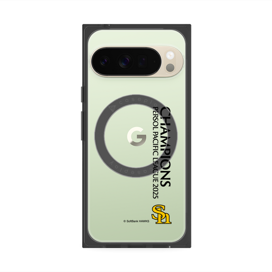 プレミアムスクエアケース with Pixelsnap［ 福岡ソフトバンクホークス - PERSOL PACIFIC LEAGUE 2025 CHAMOIONS - 縦ロゴ ］