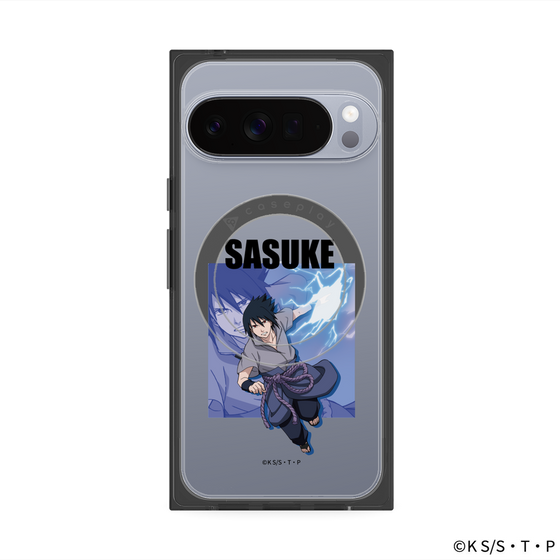 プレミアムスクエアケース with Pixelsnap［ NARUTO -ナルト- 疾風伝 - うちはサスケ ］